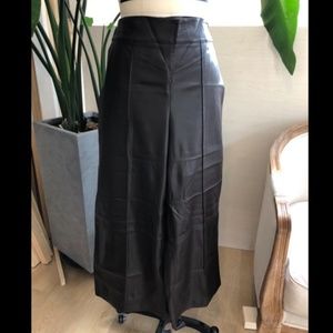 Used Brown Leather Slacks